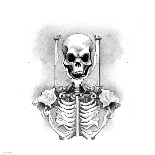 Hourglass Grim Reaper Sythe