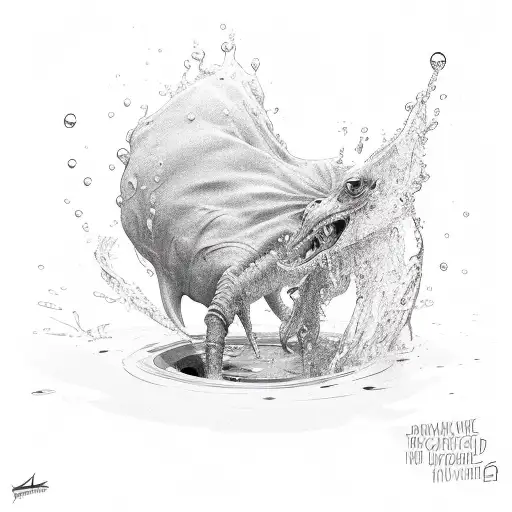 One Hand Sticking Out Of A Water Puddle Reaching For Help While Drowning