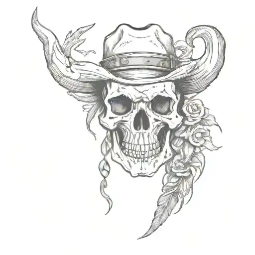 Rustic Western Skull