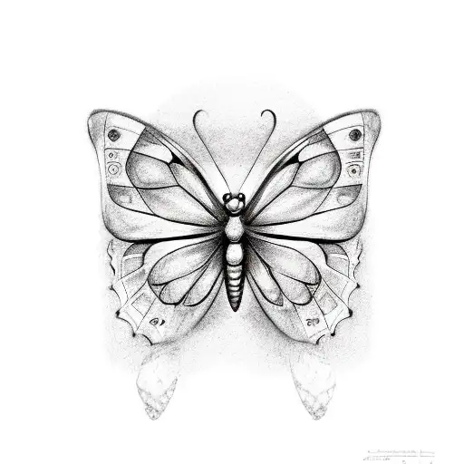 Butterfly With Semicolon And 1996