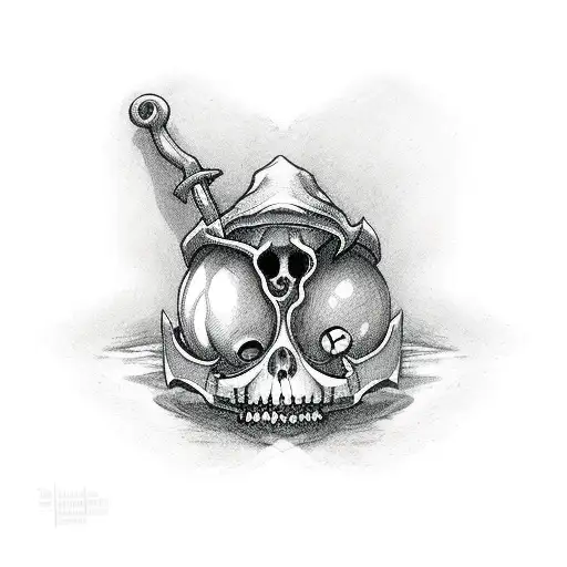 Hourglass Grim Reaper Sythe