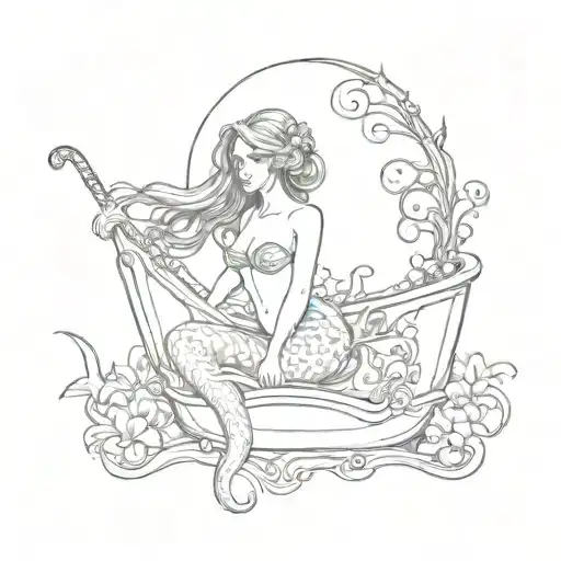 Mermaid In Bath