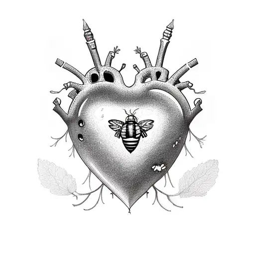 Heart And Bee