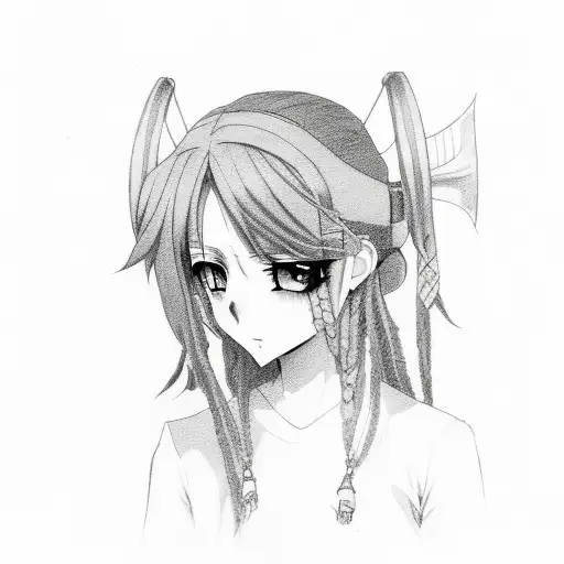 Anime Girl With Dreads And Scar Over Her Right Eye