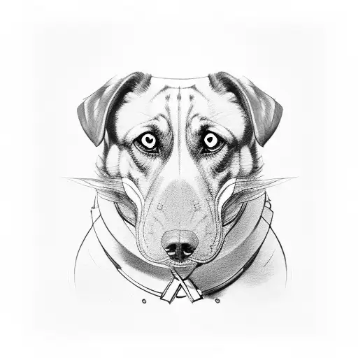 Dog With Muscular Physique