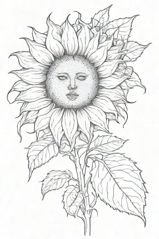 Sunflower Under Crying Eyes
