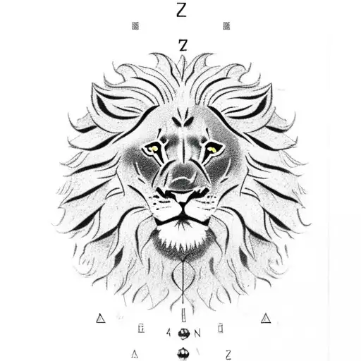 A Luxemburg Lion With Brazil Flag With Binary Codes