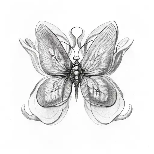 3 Butterflies On Front Right Side Of Rib Cage