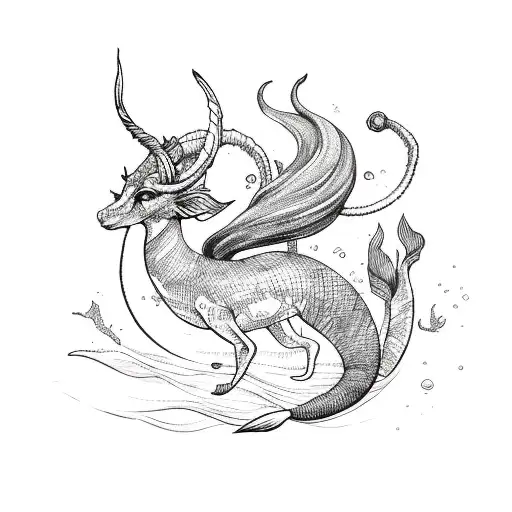 Capricorn Mermaid Rock Ocean