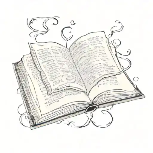 An Open Book With Turning Pages