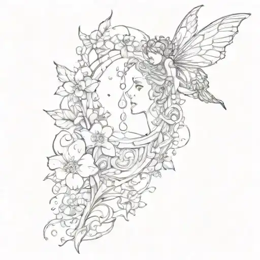 Flower With A Fairy Living In It