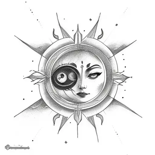 Vintage Sun Moon