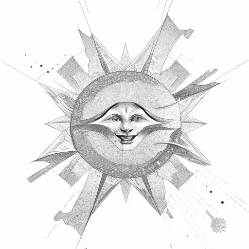 Star And Sun Combined