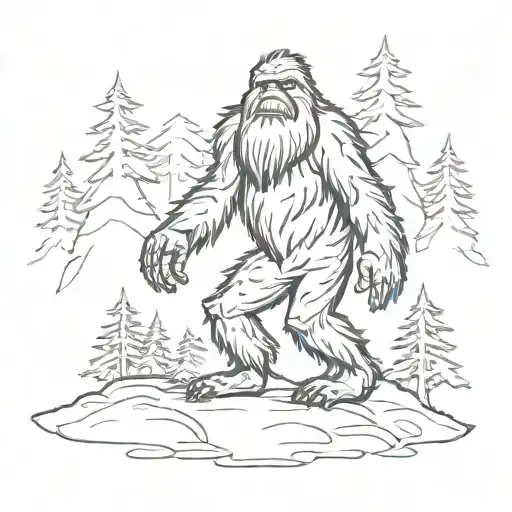 Bigfoot Sillouette