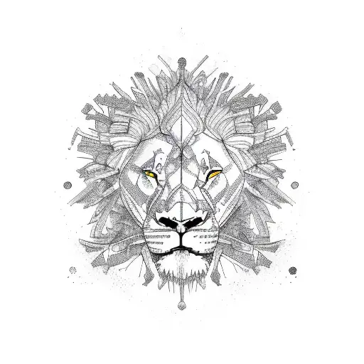 Tree Of Life With Hands Holding Everything Together With Lion Pack Of 4