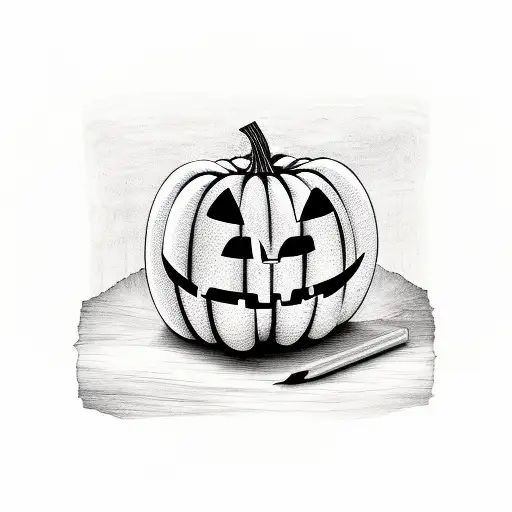 Pumpkin With Coffin
