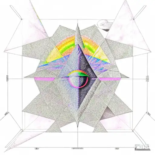 Pink Floyd Dark Side Of The Moon Prism Projection Onto The Foxglove Flower From Flume's Skin Album