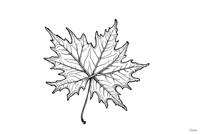 Crow Oak Leaf Wrapped