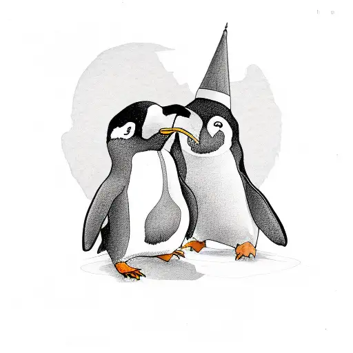 Penguin With Lily