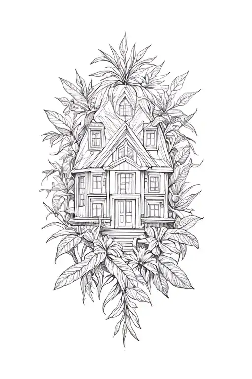 Crown Of House Plants Intertwined