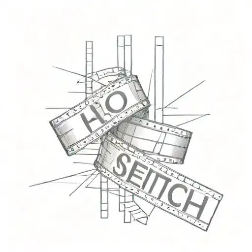 Film Strip With The Word Again