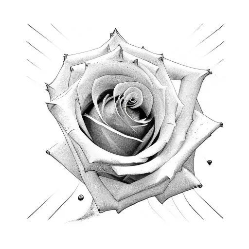 Rose That Grew Through A Fence