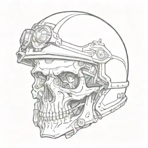 Helmet Half Skull