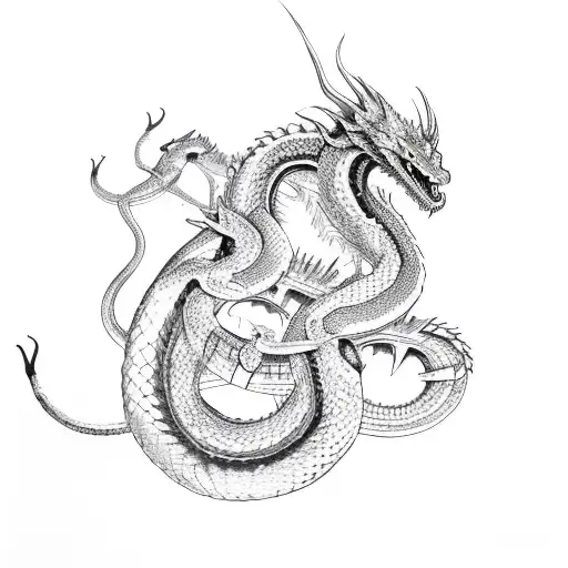 Serpent Versus Traditional Dragon