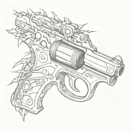 Gun Wrapped In Thorns