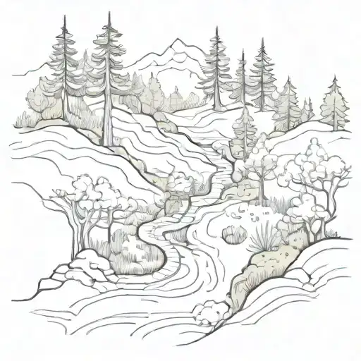 Forest Hiking Path Winding