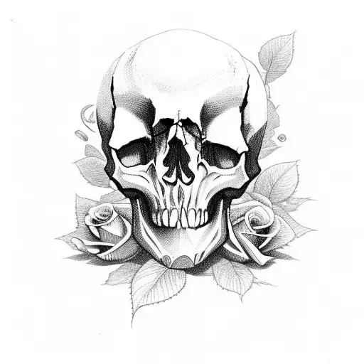 Skull And Roses