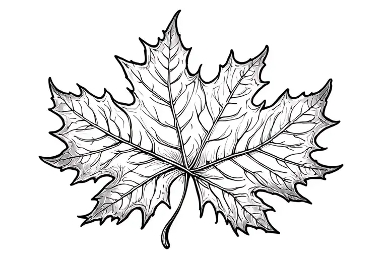 Crow Oak Leaf