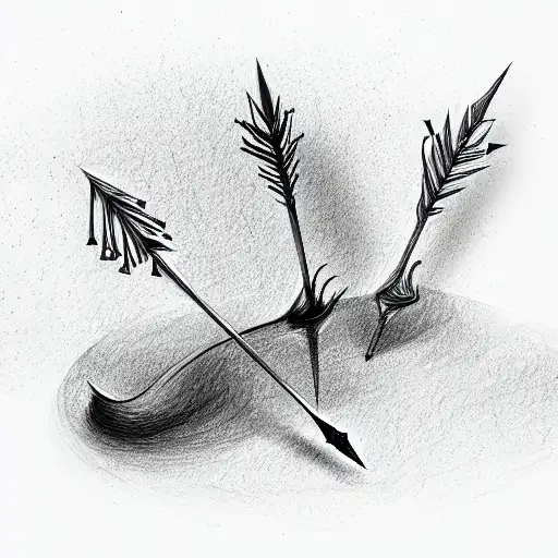 Five Arrows In A Row Nature