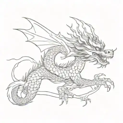 Chinese Dragon Flying