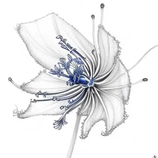 Blue Spider Lily