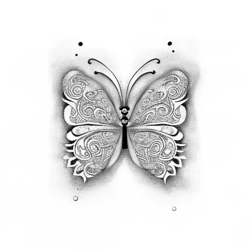 A Mesmerizing Butterfly Formed By Intricate Asian Calligraphy