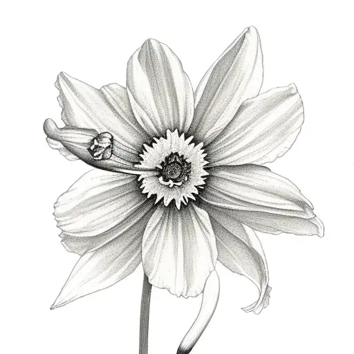 Daffodil Daisy And Cosmos