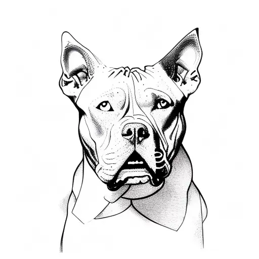 Pitbull With Letters Nora