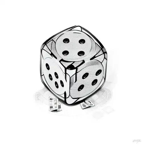 2 Dice Cubes Gambling Vegas