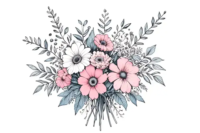 July August November Birth Flower Large Bouquet No Stem