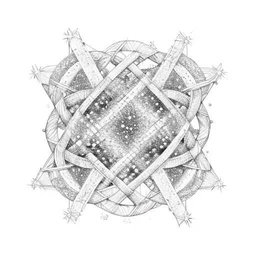 Create A Dna Double Helix With Stars Inside It