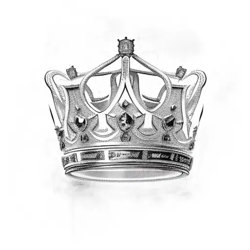 King Crown With 'Reign' On It