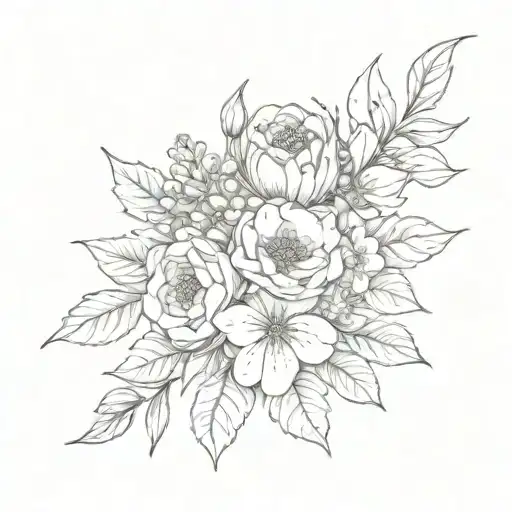 Birth Flower Bouquet