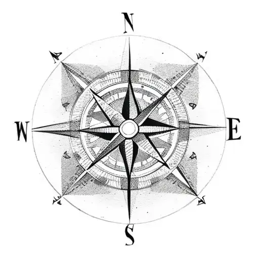 Compass With Nepal Coordinates