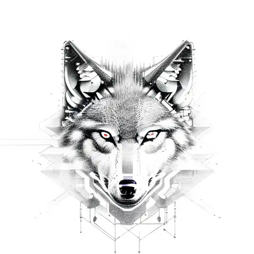 Cyberpunk Wolf