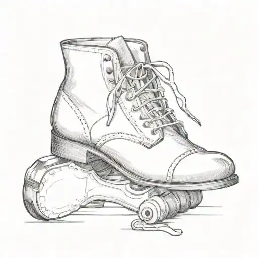 Black And White Oxford Tap Shoes Stacked On Top