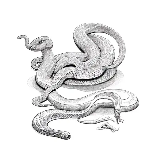 Snake Around A Bunny