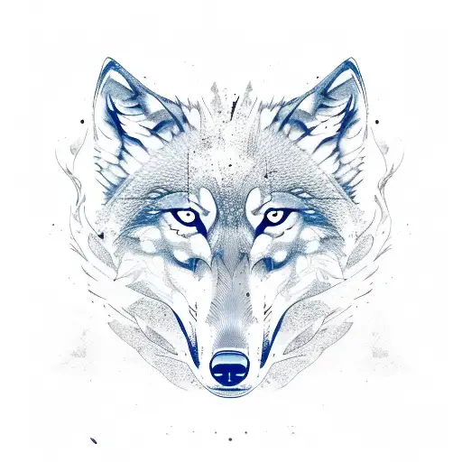 Wolf Rising From Ashes And A Phonix Flying Over The Wolf With Amber In The Ash