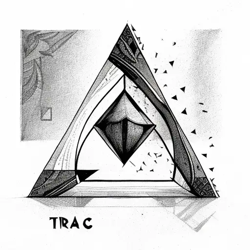 Triangle With A Leaf Inside