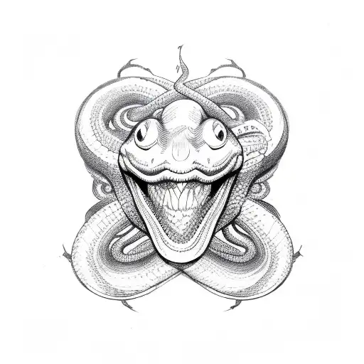 Snake With Joker Design